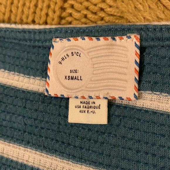 Anthropologie blue & white striped shirt - Picture 4 of 6